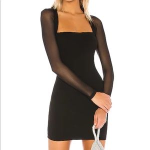 Black long sleeve superdown dress